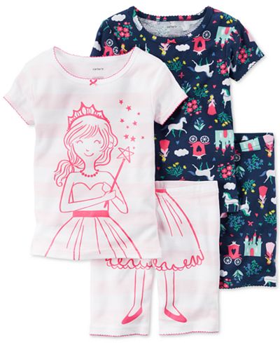 Carter's 4-Pc. Princess Pajama Set, Toddler Girls (2T-4T)