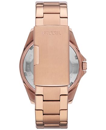 Fossil - Women's Riley Rose Gold Plated Stainless Steel Bracelet Watch 38mm ES2811