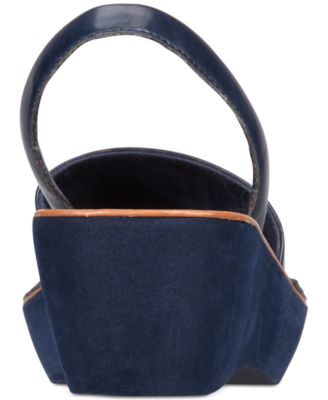 Fine Glass Platform Wedge Sandals