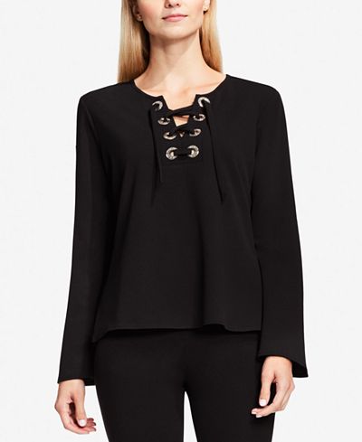 Vince Camuto Lace-Up Top
