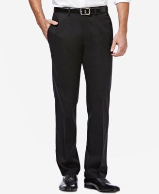Photo 1 of Haggar Men’s Premium No Iron Khaki Straight-Fit Stretch Flat-Front Pants