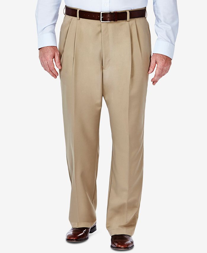 Big and tall on sale pleated dress pants
