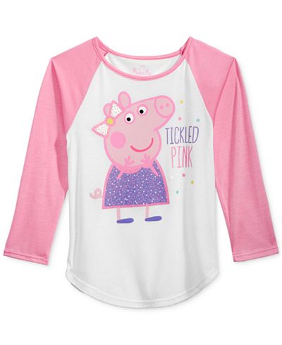 Nickelodeon's Peppa Pig Graphic Raglan T-Shirt, Toddler & Little Girls (2T-6X)
