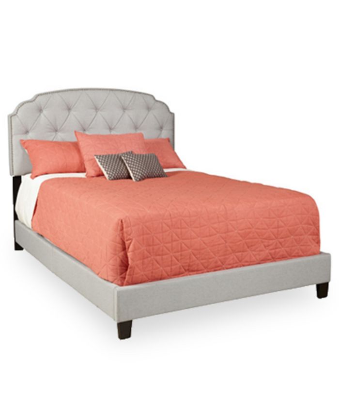 Homefare - Samuel Lawrence Genna Upholstered All-In-One Queen Bed, Direct Ship