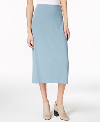 Eileen Fisher Jersey Midi Pencil Skirt