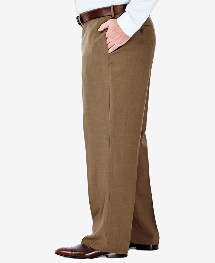 haggar eclo stria pleated