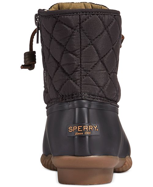Sperry Women S Saltwater Quilted Duck Booties Reviews Boots