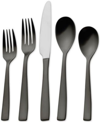 Mikasa - Delano Gunmetal 20-Piece Flatware Set