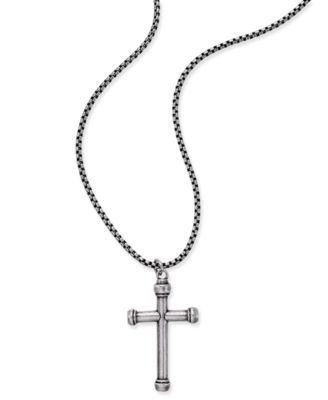 steve madden mens cross necklace