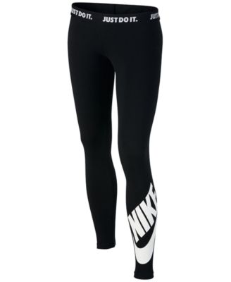 girls navy nike leggings