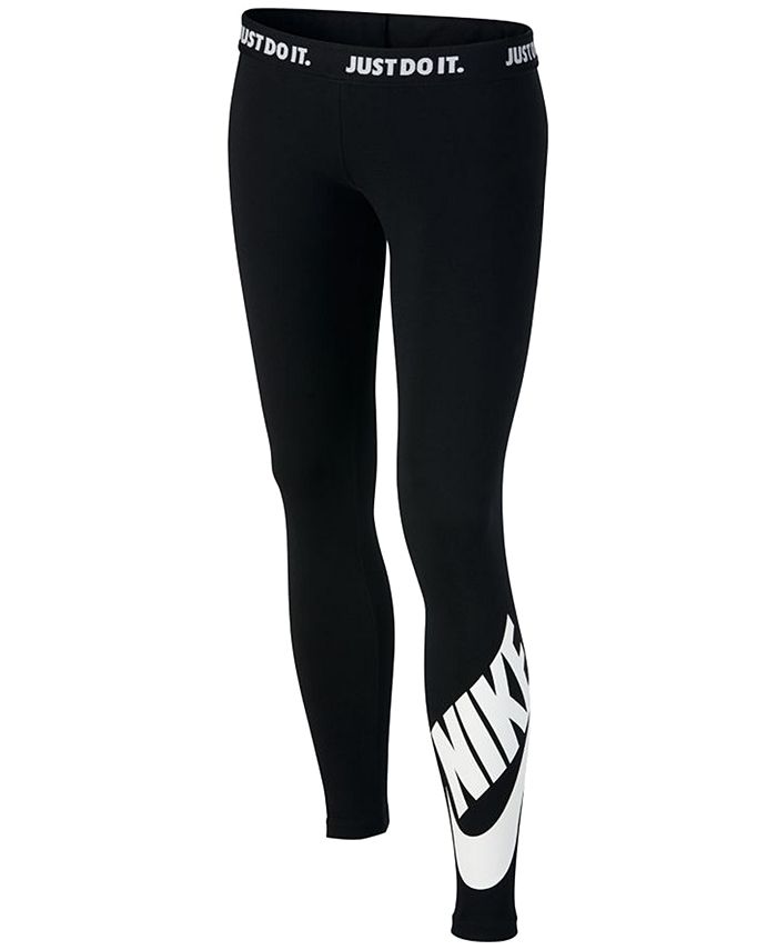 Nike Logo Graphic Leggings, Big Girls - Macy's