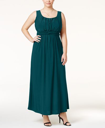 Love Squared Trendy Plus Size Empire-Waist Dress