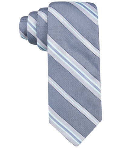 Ryan Seacrest Distinction™ Men's Imperial Stripe Slim Tie, Only at Macy's