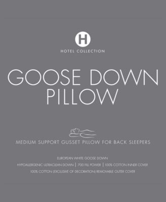 European White Goose Down Medium Density Pillow, King, Exclusively at Macy’s