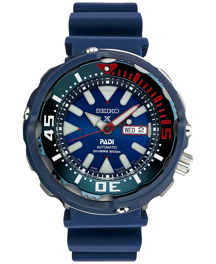 Seiko LIMITED EDITION Men's Automatic Prospex Diver PADI Special Edition  Blue Silicone Strap Watch 50mm SRPA83 & Reviews - All Fine Jewelry -  Jewelry & Watches - Macy's