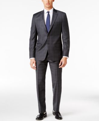 Lauren Ralph Lauren - Men's Classic-Fit Gray Windowpane UltraFlex Suit