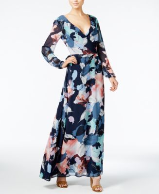 bar iii maxi wrap dress dresses