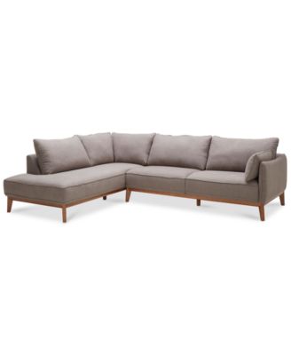 Jollene 113" 2-Pc. Fabric Sectional, Created for Macy's