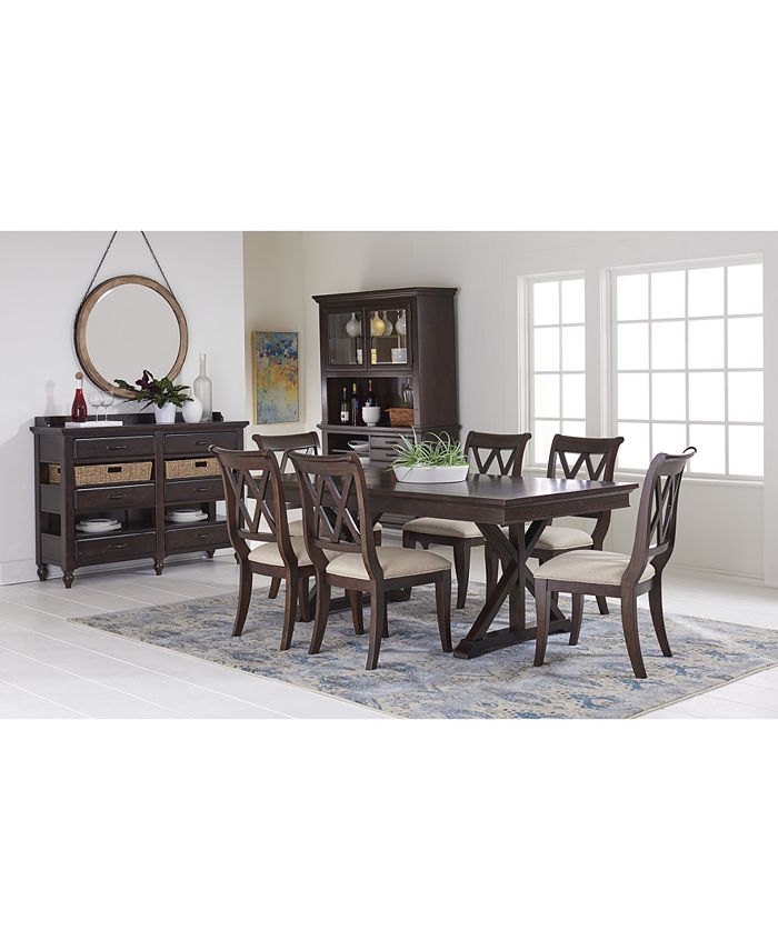 Furniture Baker Street Dining Furniture, 7Pc. Set (Dining Trestle