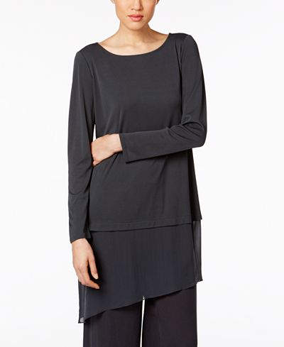 Eileen Fisher Stretch Silk Jersey Tunic
