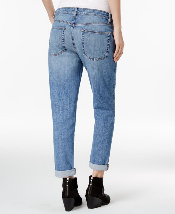 Eileen Fisher Cuffed Boyfriend Jeans, Regular & Petite - Macy's