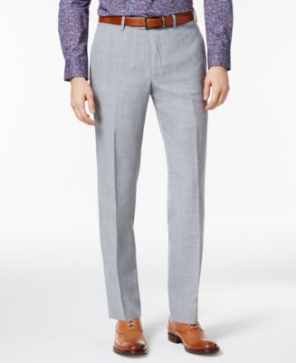 Bar III Men's Light Gray Slim Fit Pants, Created for Macy's - Macy's