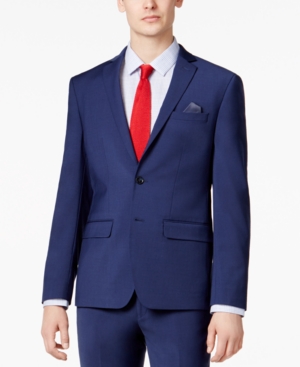 Bar Iii Men's Skinny Fit Stretch Wrinkle-Resistant Wool Suit Jacket Created for Macy's