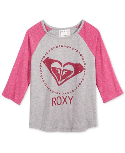 Roxy Graphic 3/4 Sleeve T-Shirt, Big Girls (7-16)
