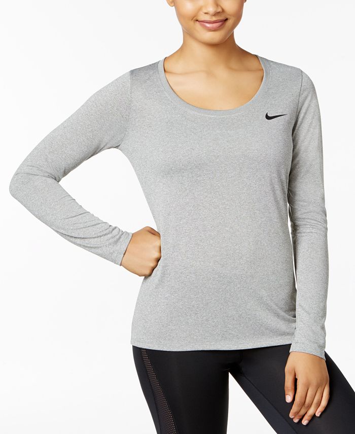 Nike Dry Legend Long Sleeve Training Top & Reviews - Tops - Women - Macy's