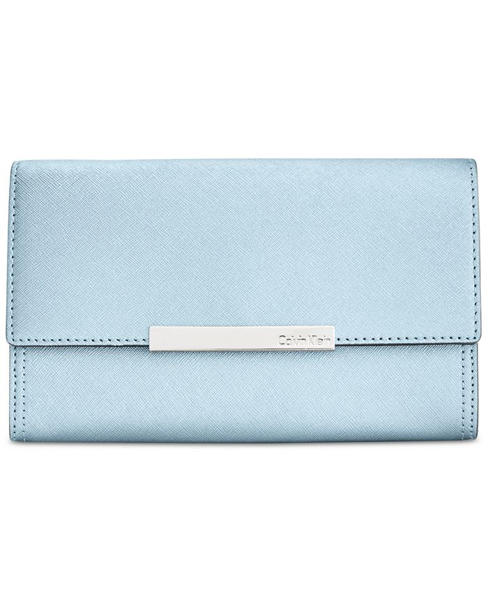 Calvin Klein Saffiano Leather Evening Clutch & Reviews - Handbags ...