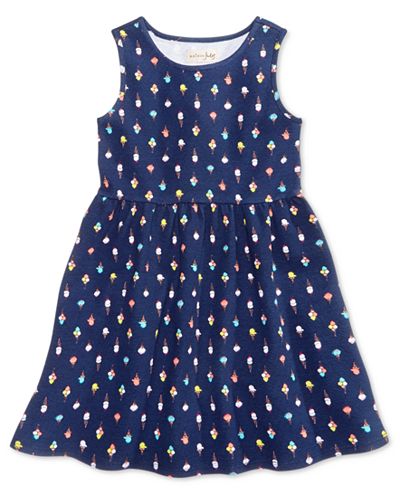 Maison Jules Ice-Cream-Print Dress, Toddler, Little Girls (2T-6X) & Big Girls (7-16), Only at Macy's