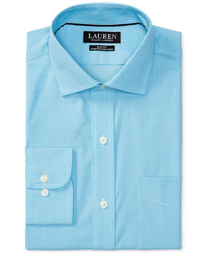 Lauren Ralph Lauren Men's Estate Slim-Fit Stretch Non-Iron Dress Shirt ...