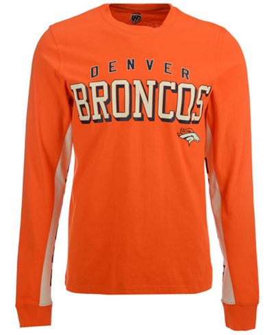 G3 Sports Men's Denver Broncos Hands High Front Four Fashion Long Sleeve T-Shirt