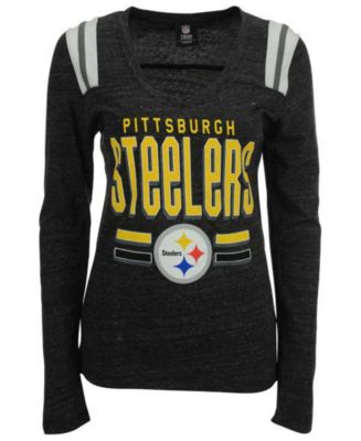 5th & Ocean Women's Pittsburgh Steelers Free Kick Long-Sleeve T