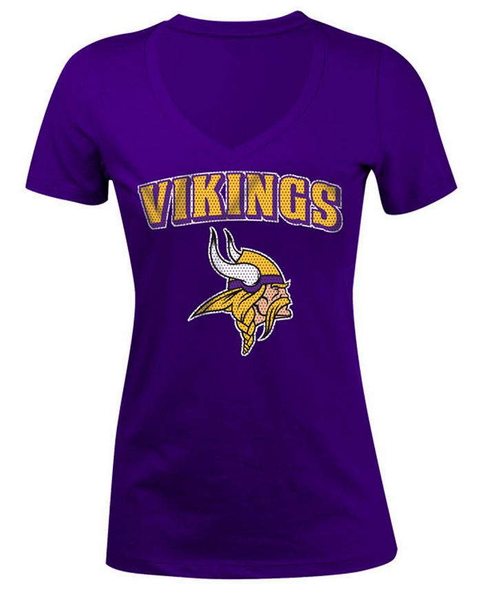 5th & Ocean Women's Minnesota Vikings Mesh Logo T-Shirt - Macy's