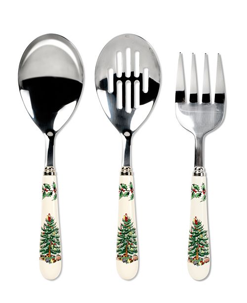 Spode Serveware, Christmas Tree 3 Piece Serving Set Fine China Macy's