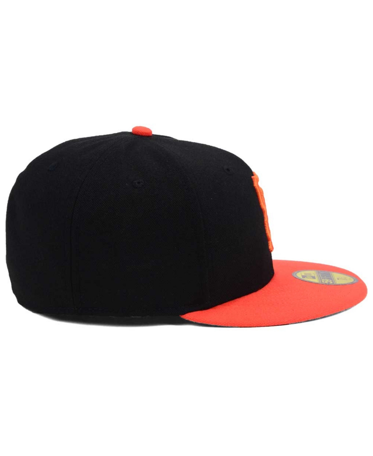 Shop New Era San Francisco Giants Authentic Collection 59fifty Fitted Cap In Black,orange