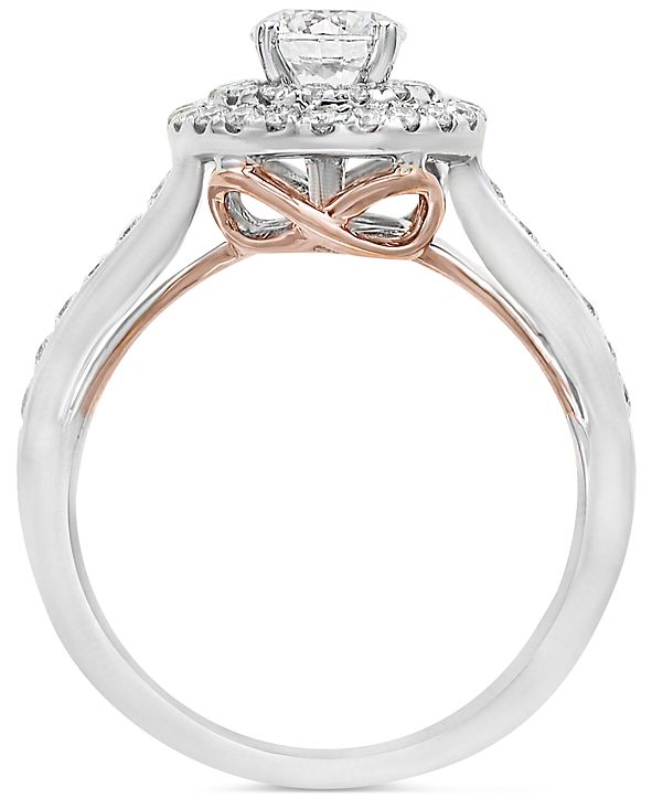 EFFY Collection EFFY® Infinite Love Diamond Halo Engagement Ring (1-1/4 ...