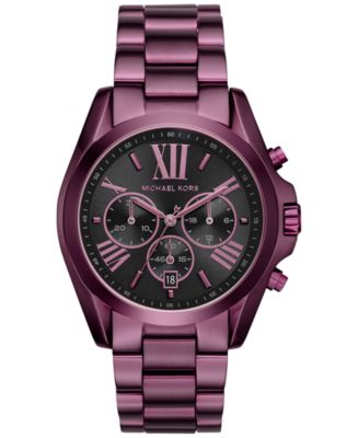 Michael kors shop bradshaw watch purple