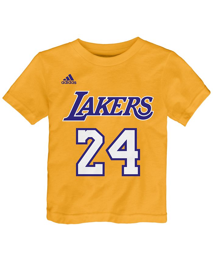adidas Toddlers' Kobe Bryant Los Angeles Lakers Warriors Name And Number T- Shirt - Macy's