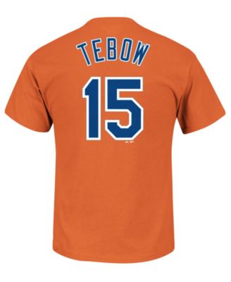 New York Mets No15 Tim Tebow White(Blue Strip) Home Cool Base Stitched Youth MLB Jersey