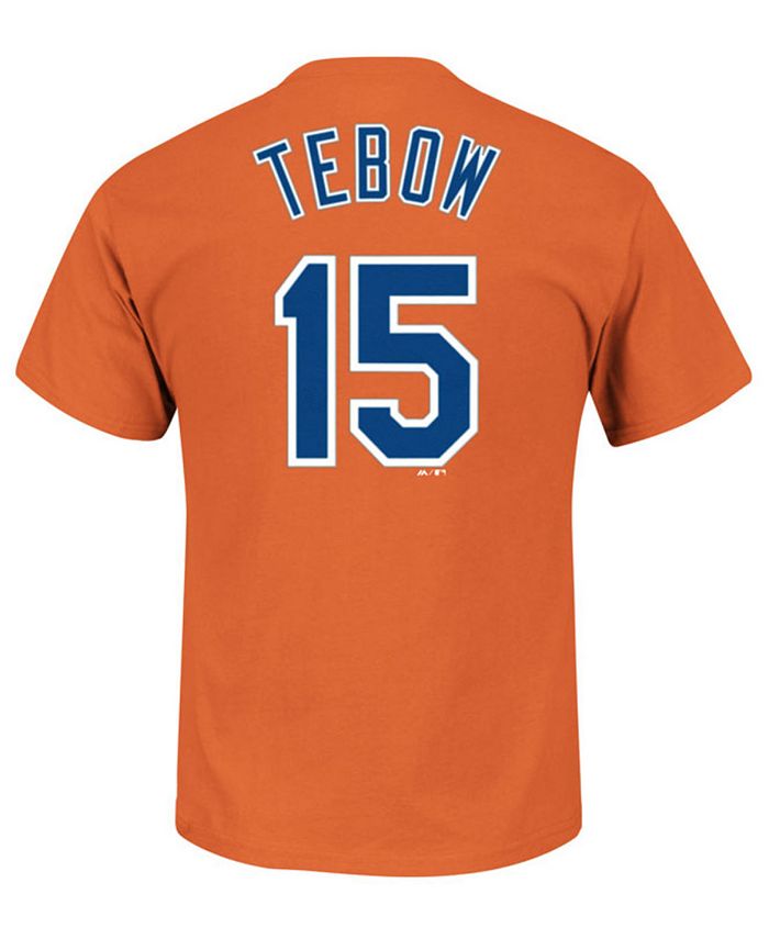 Majestic Men's Tim Tebow New York Mets Official Player T-Shirt - Macy's