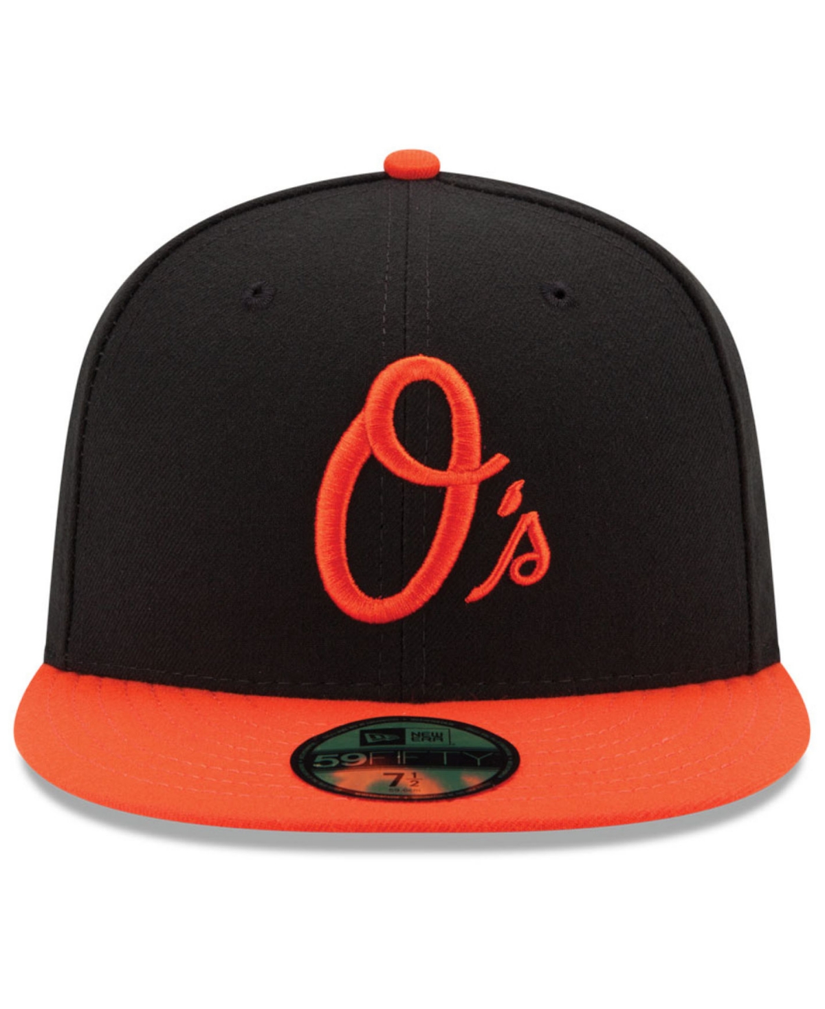 Shop New Era Baltimore Orioles Authentic Collection 59fifty Fitted Cap In Black,orange