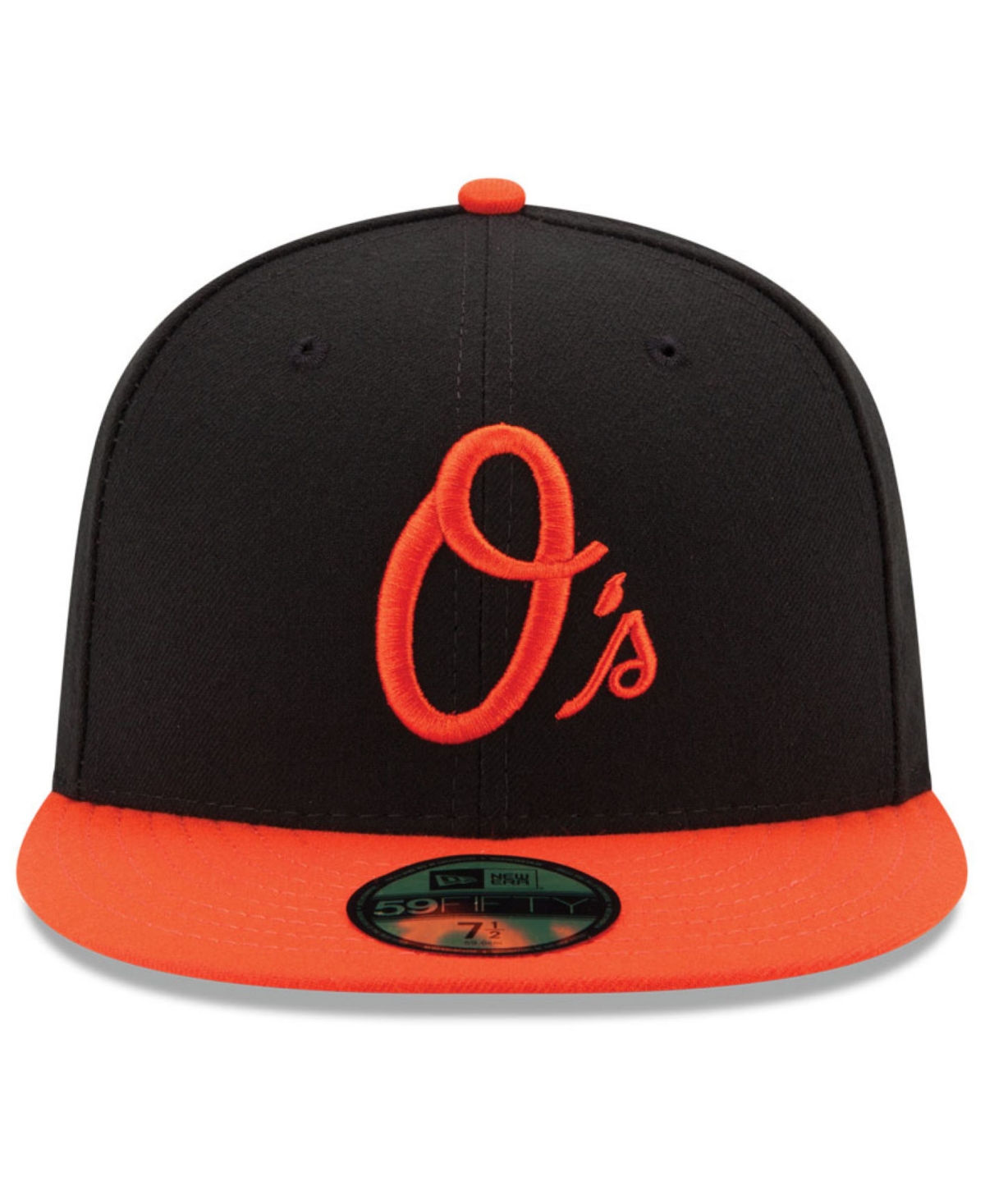 New Era Baltimore Orioles  Orioles 59fifty Authentic Cap In Black,orange