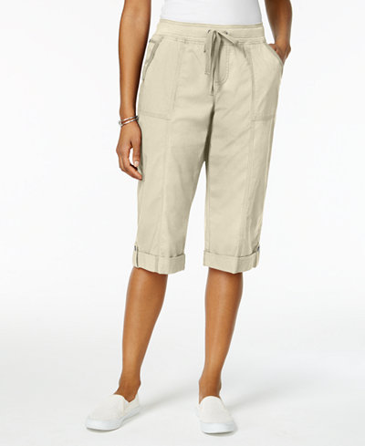 Style & Co Drawstring-Waist Skimmer Shorts, Only at Macy's