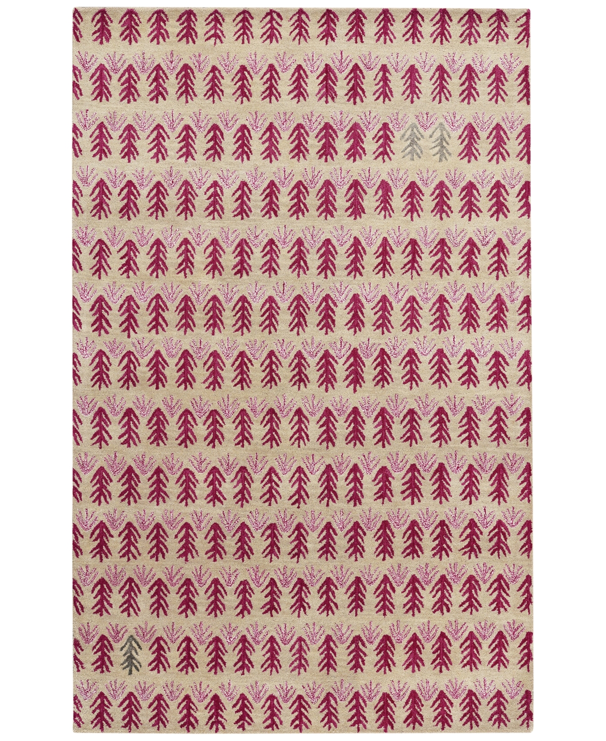 Genevieve Gorder Sticks 5' x 8' Area Rug - Red