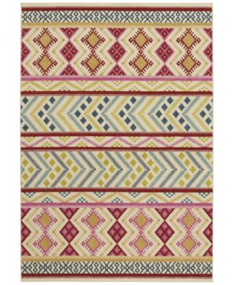 Genevieve Gorder - Poppy Kelim 5'2" x 7'6" Indoor/Outdoor Area Rug