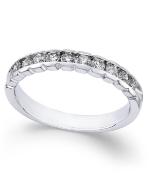 image of Diamond Channel-Set Band (1/2 ct. t.w.) in 14k White Gold
