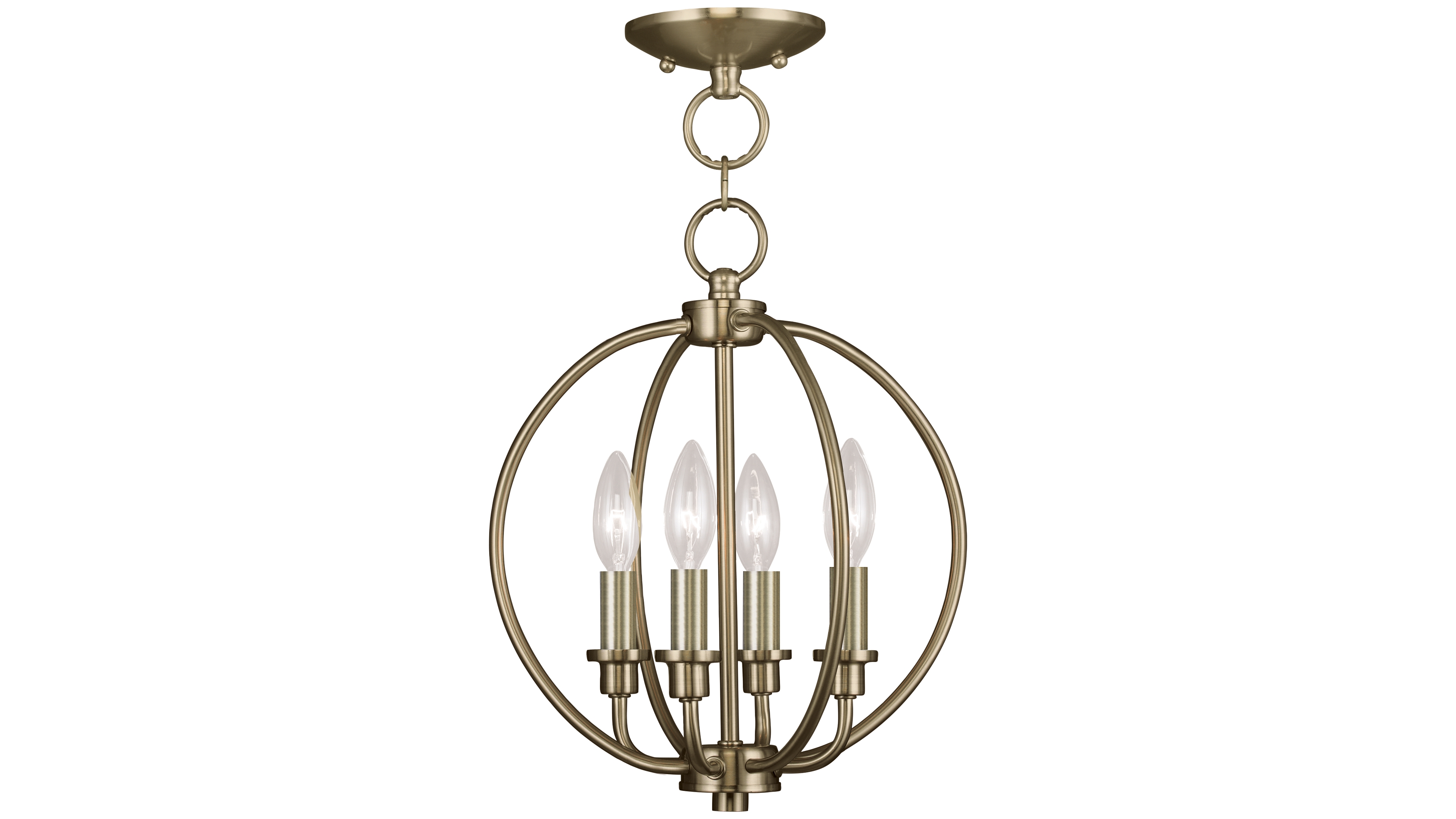 Livex Milania 4- Light Metal Pendant