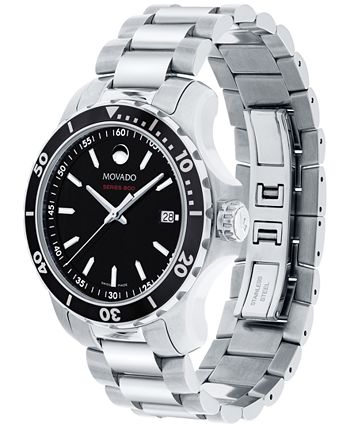 Movado - Men's Swiss Series 800 Stainless Steel Bracelet Watch 40mm 2600135
